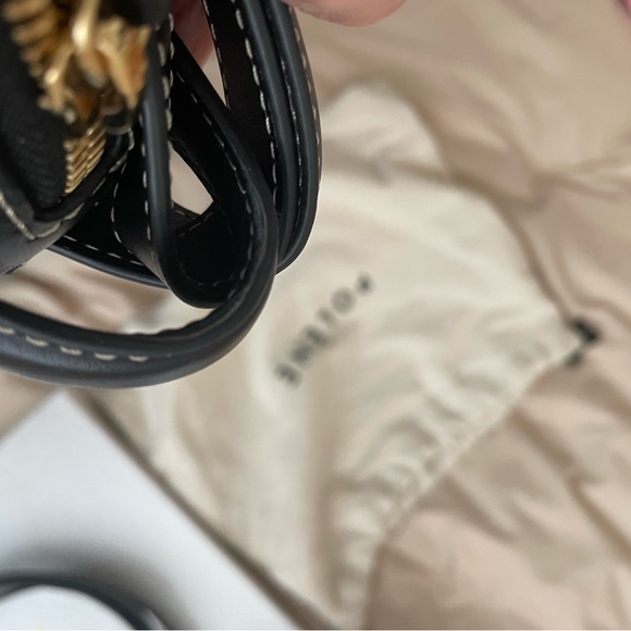 Polene Numero Dix Smooth Black Bag - Picture 8 of 10